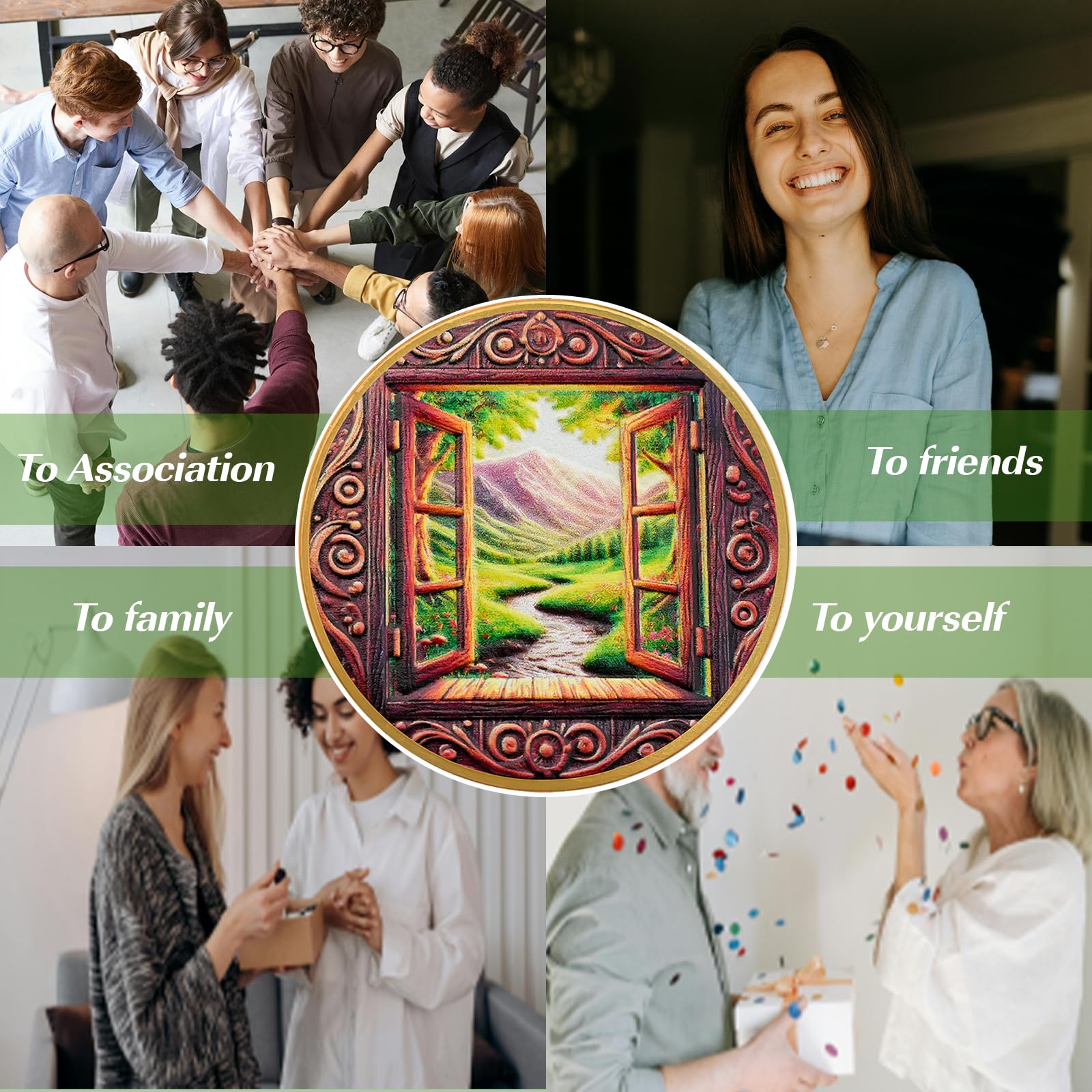 Personalized Window of Clarity Sobriety Coin mysite