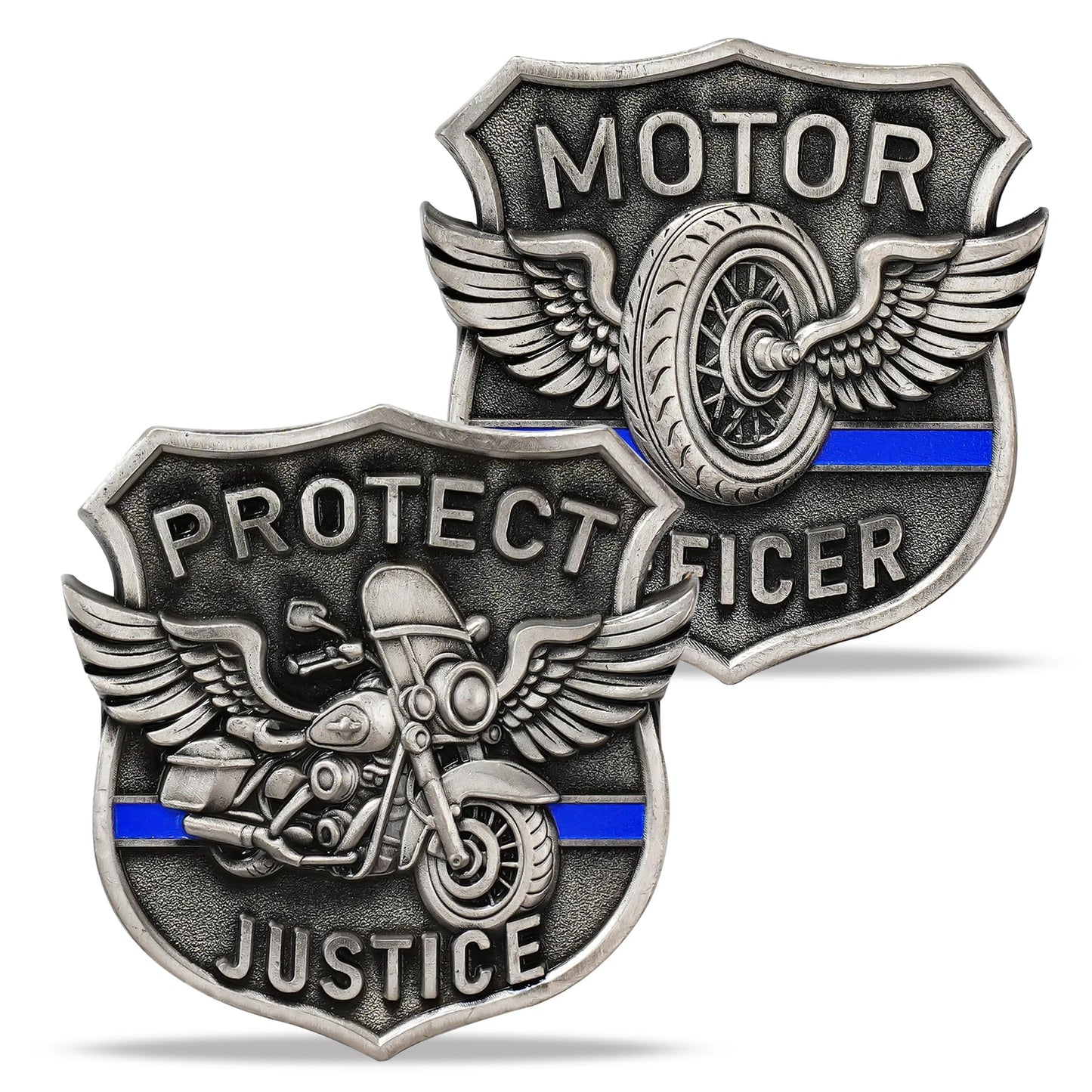 Unique Shape Motorcycle Police Challenge Coin mysite
