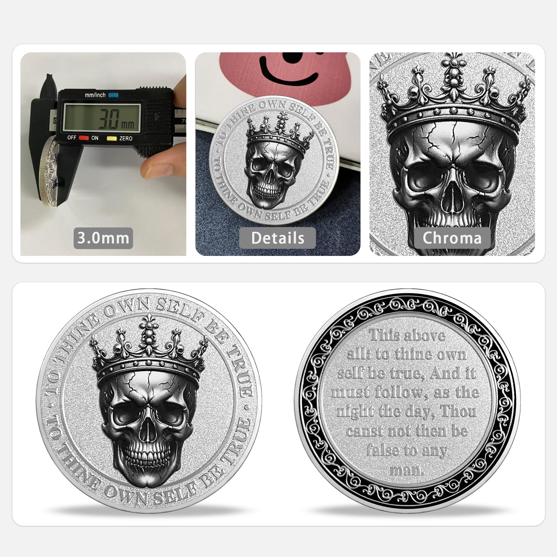 Inspirational to Thine Own Self Encouragement Coin mysite