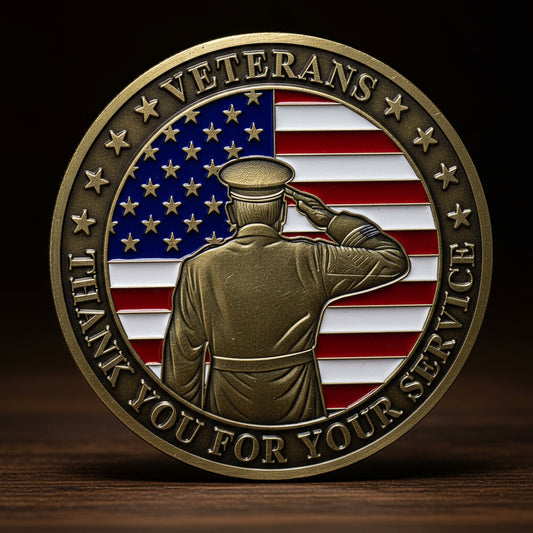 Military Veterans Thank You for Your Service Challenge Coin mysite