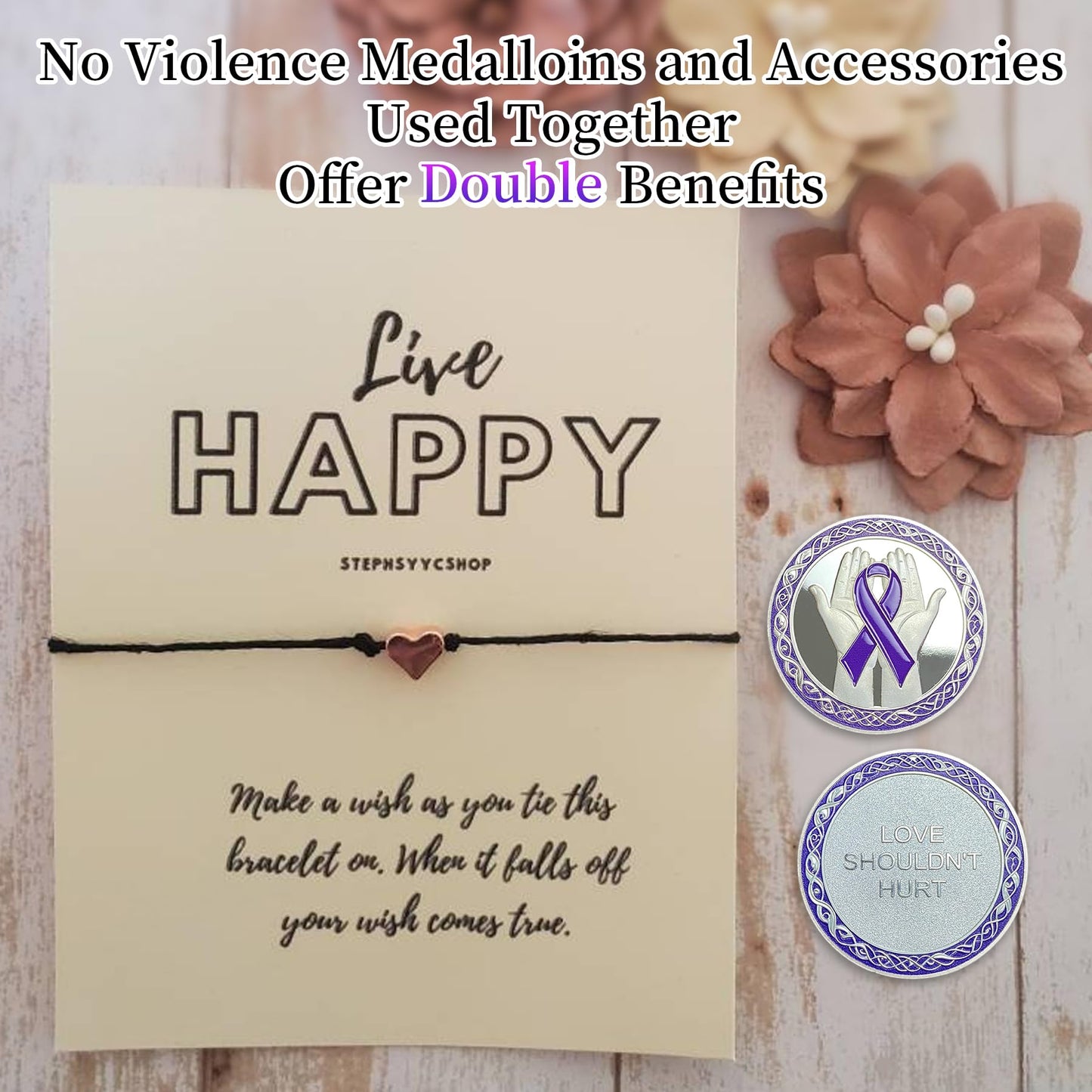 Original Purple Ribbon Domestic Violence Awareness Coin mysite