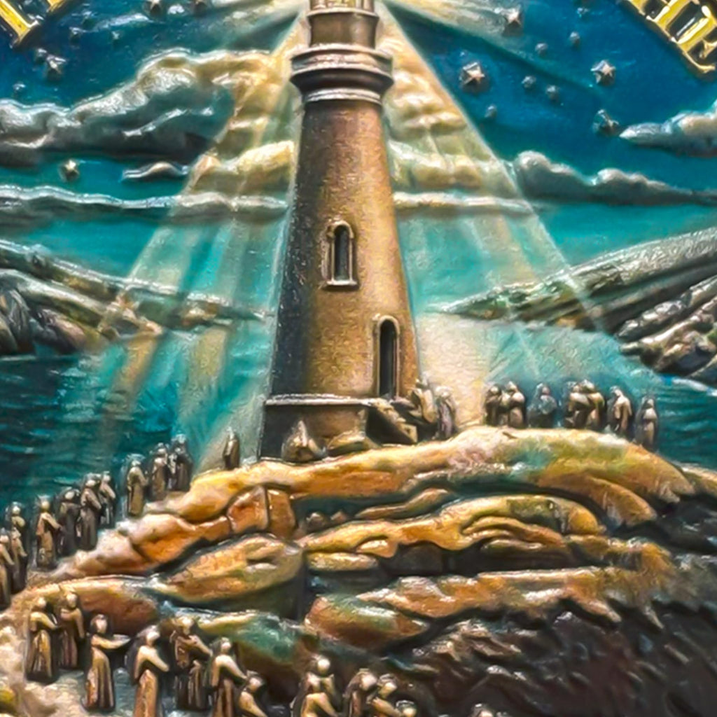 Crowd Lighthouse Religious Coin mysite