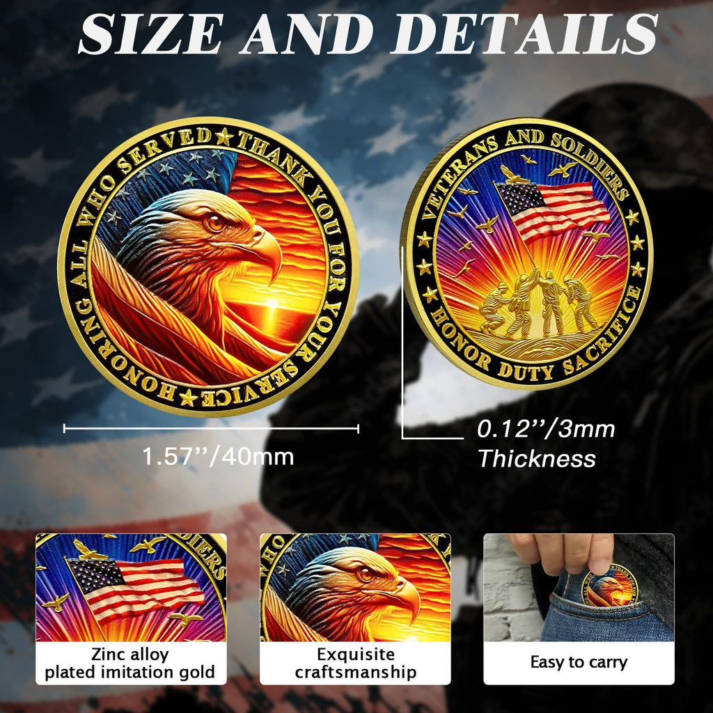 Honoring All Who Served Thank You for Your Service Military Veterans Challenge Coins mysite