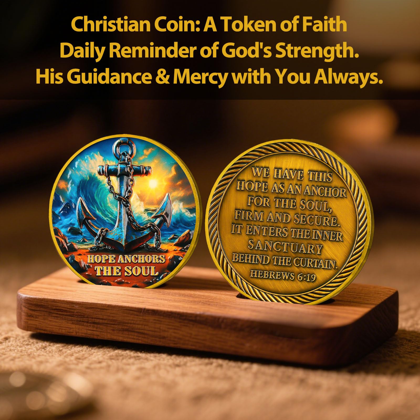 Hope Anchors The Soul Christian Navy Challenge Coin mysite