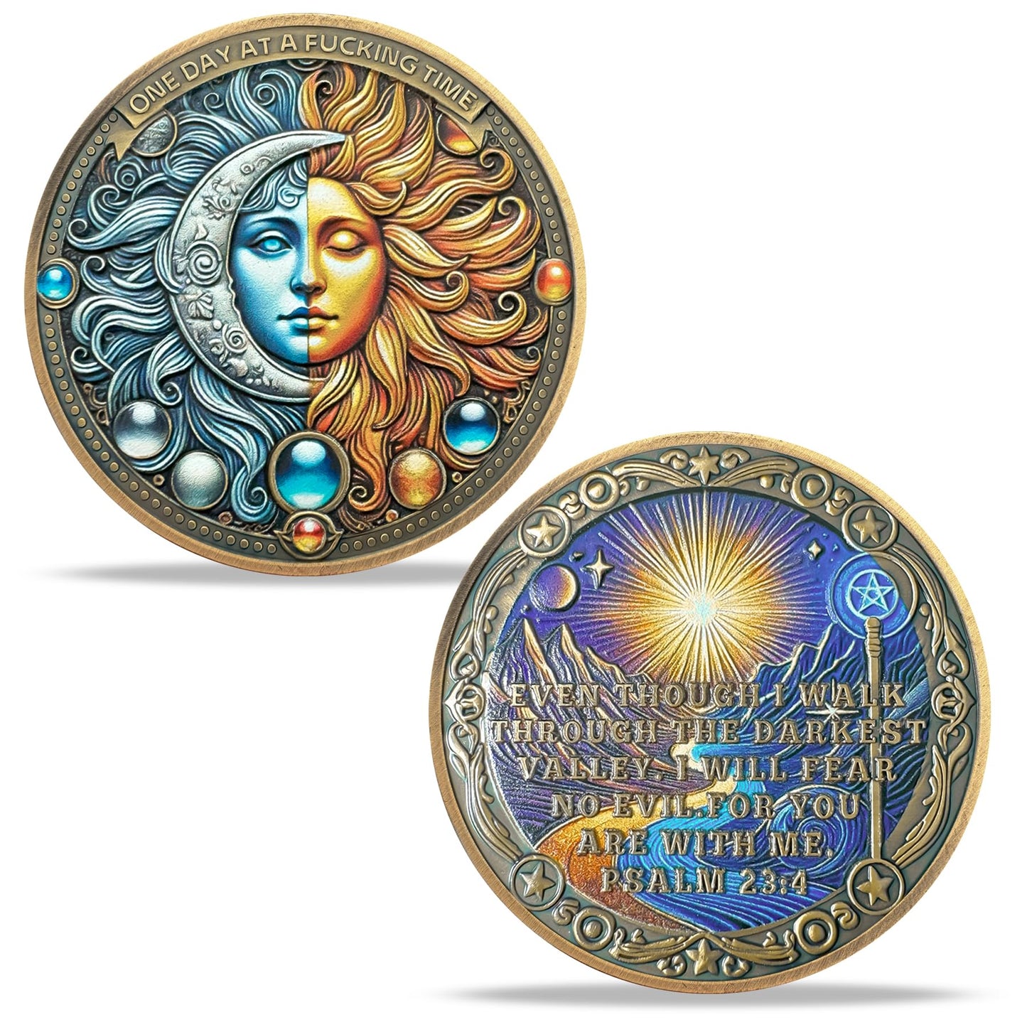 Sun and Moon Recovery Sobriety Coin mysite