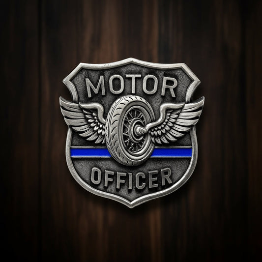 Unique Shape Motorcycle Police Challenge Coin mysite