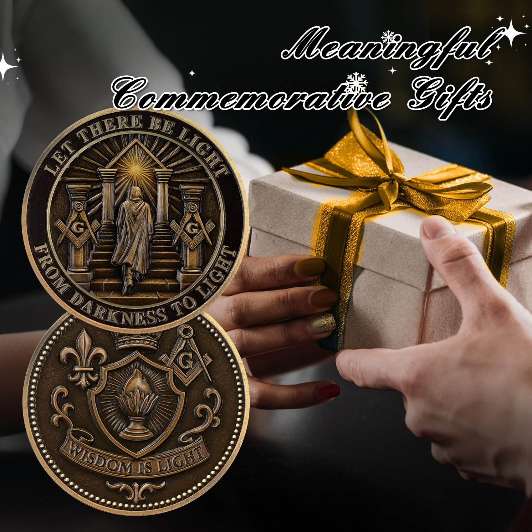 Masonic Darkness to Light Challenge Coin mysite