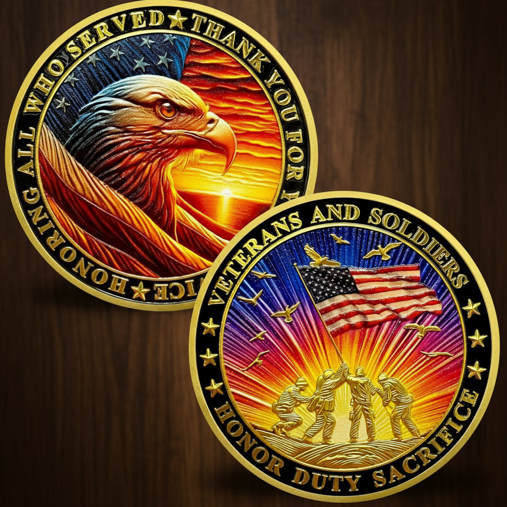 Honoring All Who Served Thank You for Your Service Military Veterans Challenge Coins mysite