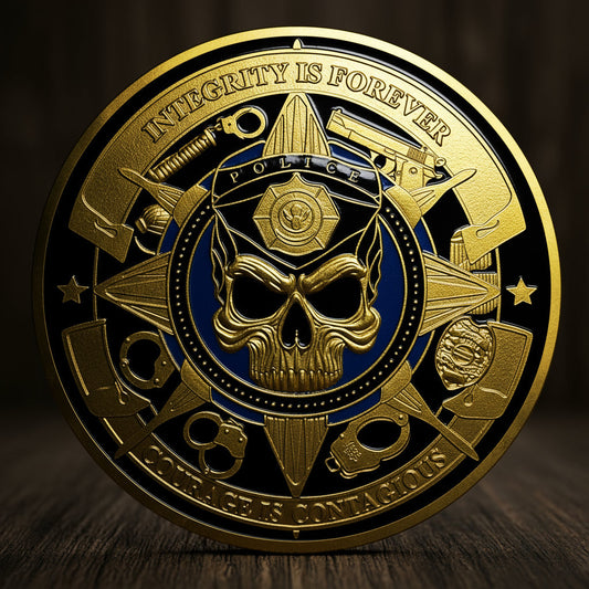 Patriotic Police Law Enforcement Valor & Duty Coin mysite