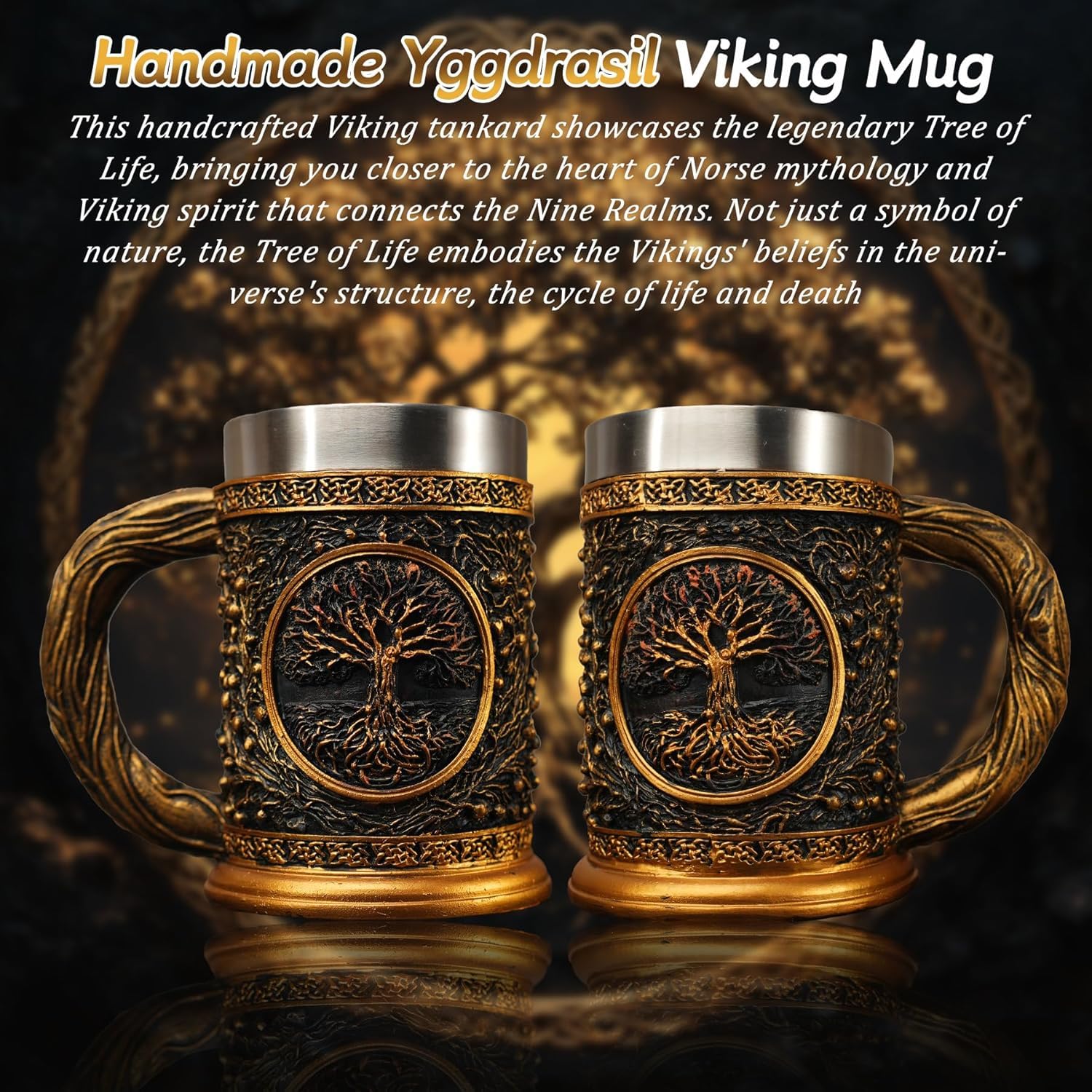 Original Handmade 20oz Medieval Celtic Pirate Viking Mug mysite