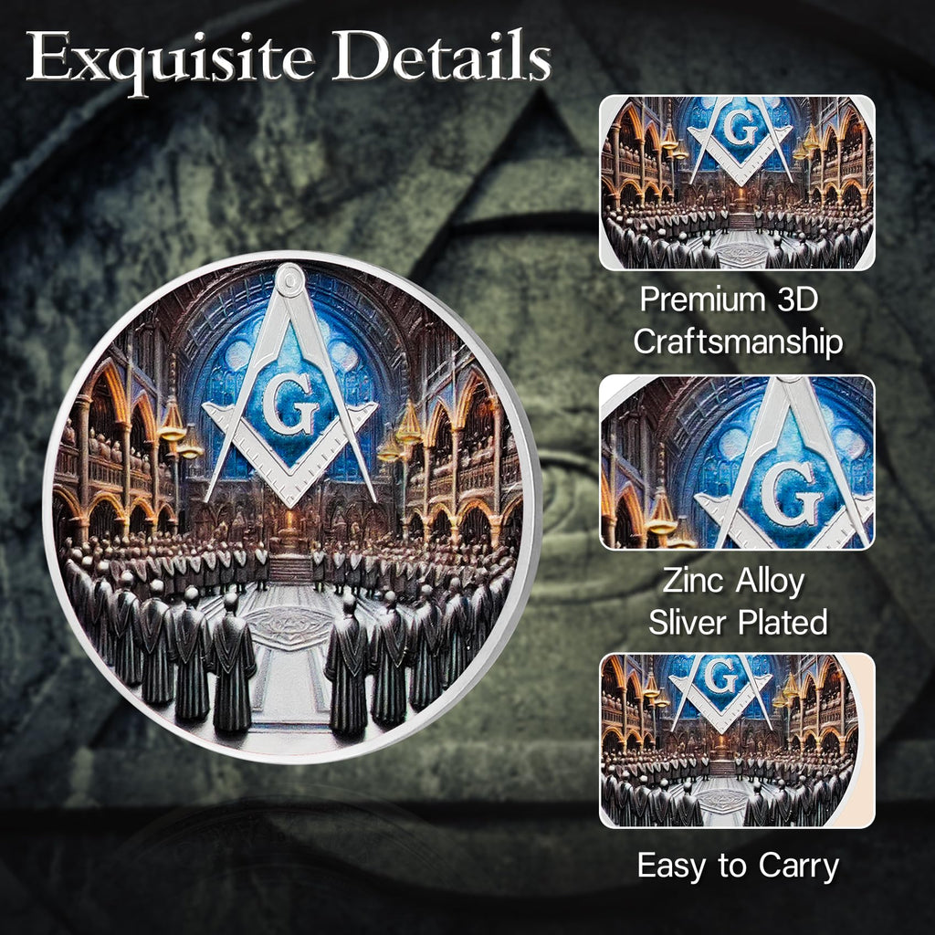 Masonic Brotherhood Masonic Challenge Coin mysite