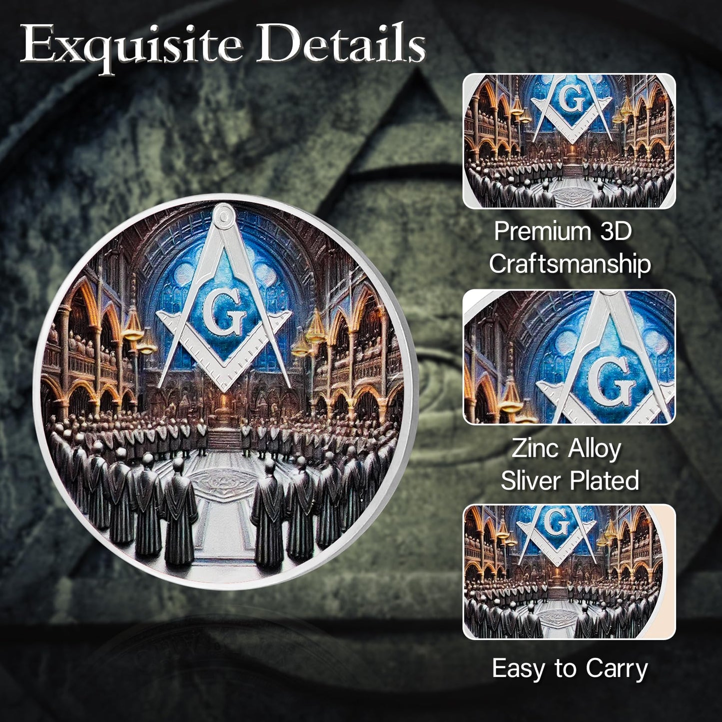 Masonic Brotherhood Masonic Challenge Coin mysite