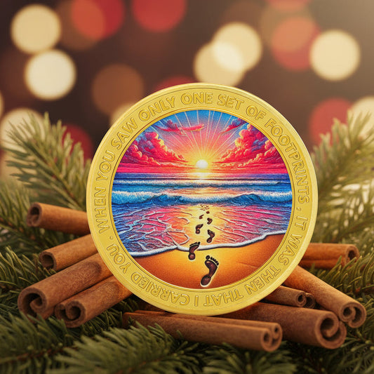 Seaside Footprints Religious Coin mysite