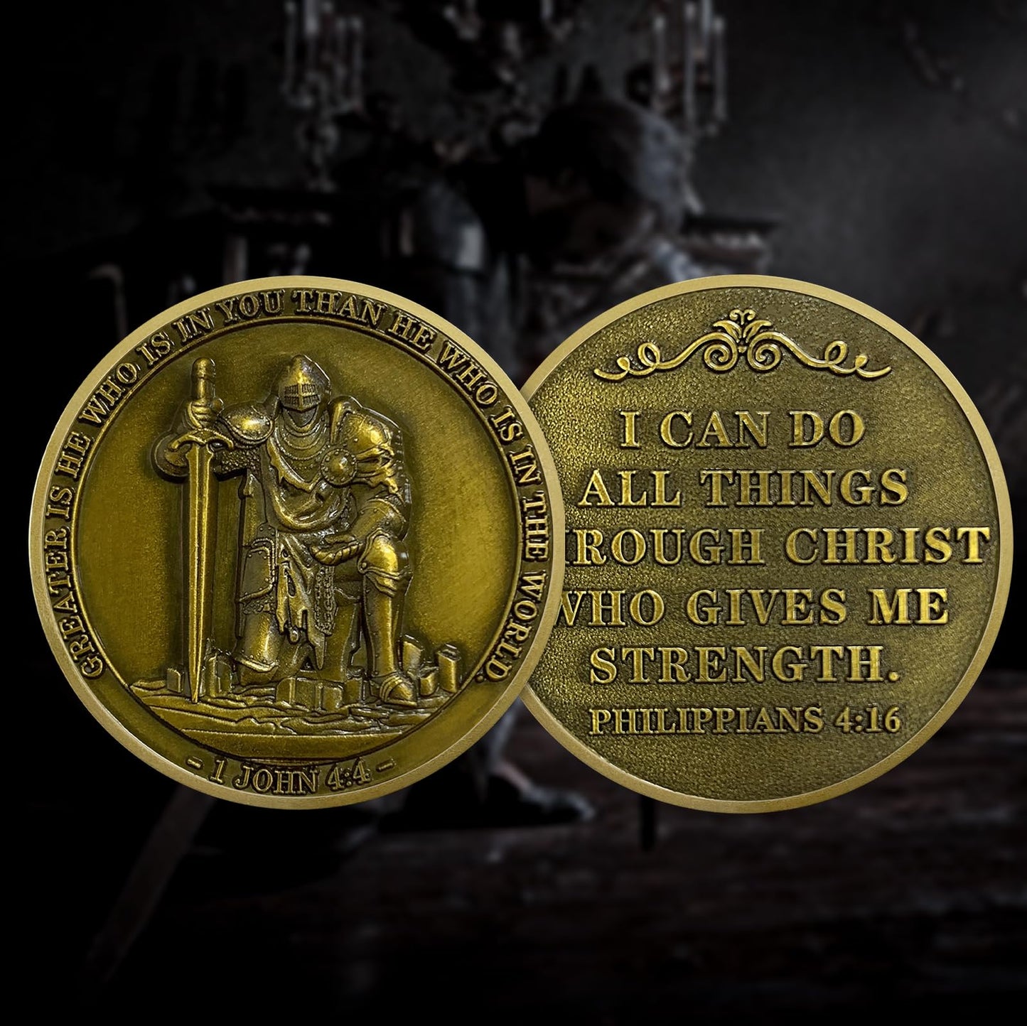 Knight Templar Christian Challenge Coin mysite