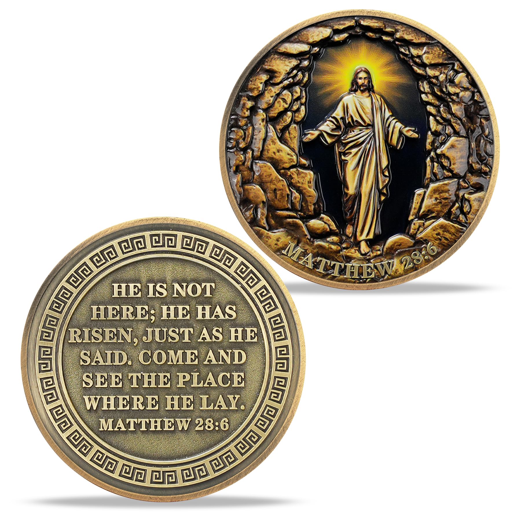 Jesus Stone Tomb Resurrection Religious Coin mysite