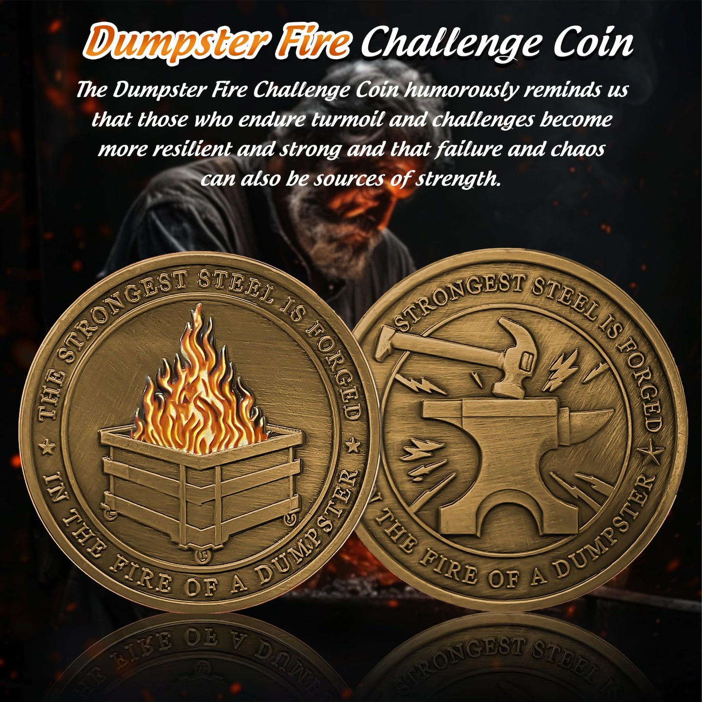 Dumpster Fire Challenge Coin mysite