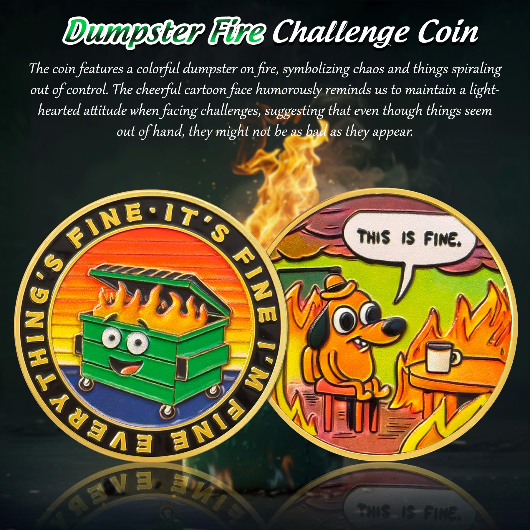 This is Fine Mini Dumpster Fire Challenge Coin mysite