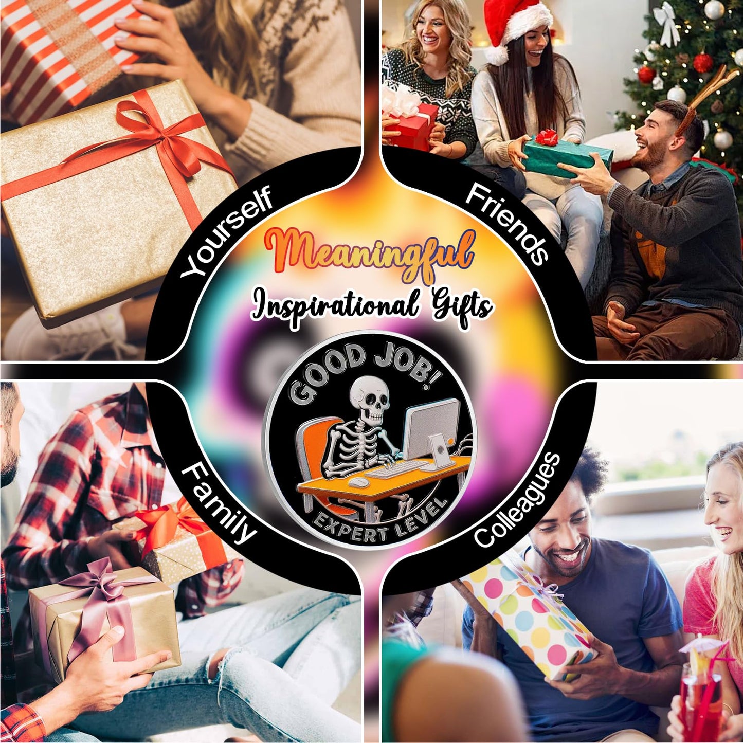 Everything's Fine Stress Relief Humorous Motivational Coin mysite