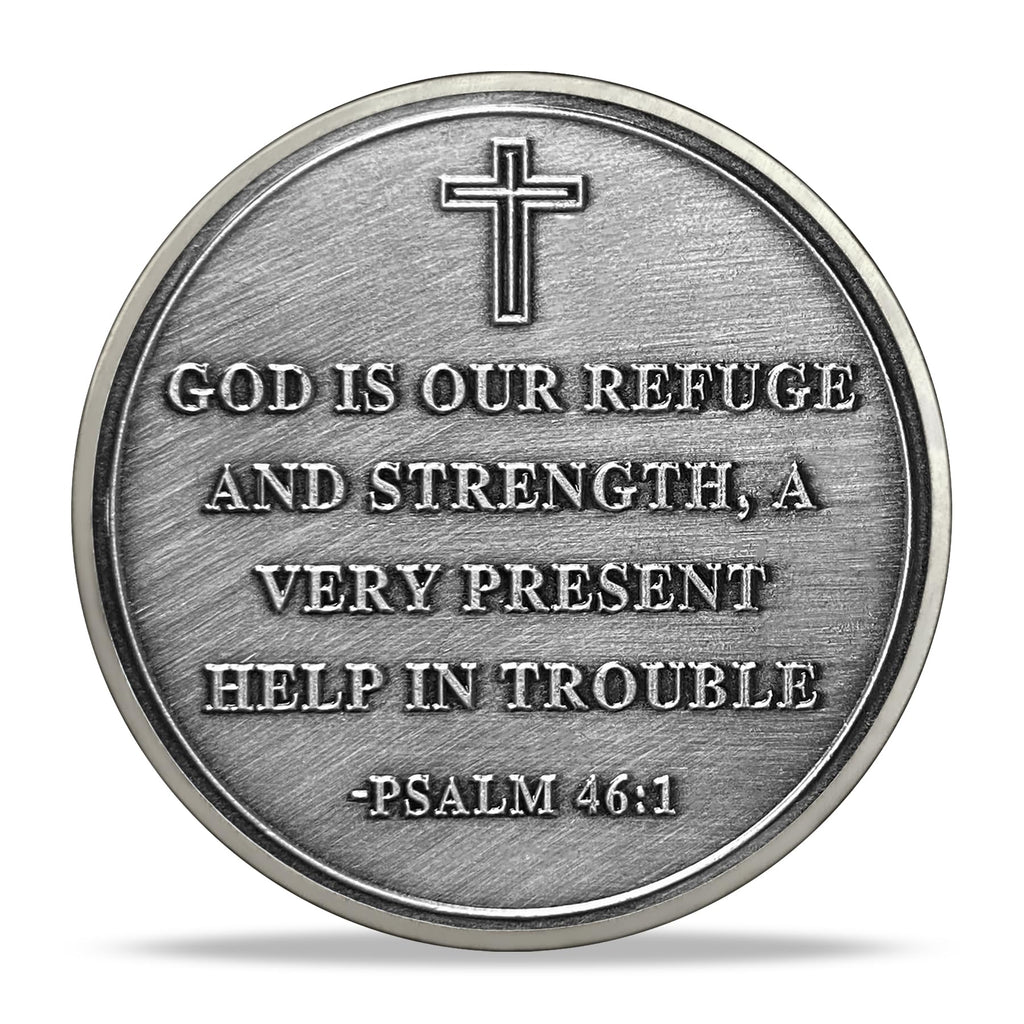 God is Our Fefuge and Strength Challenge Coin Psalm 46:1 mysite