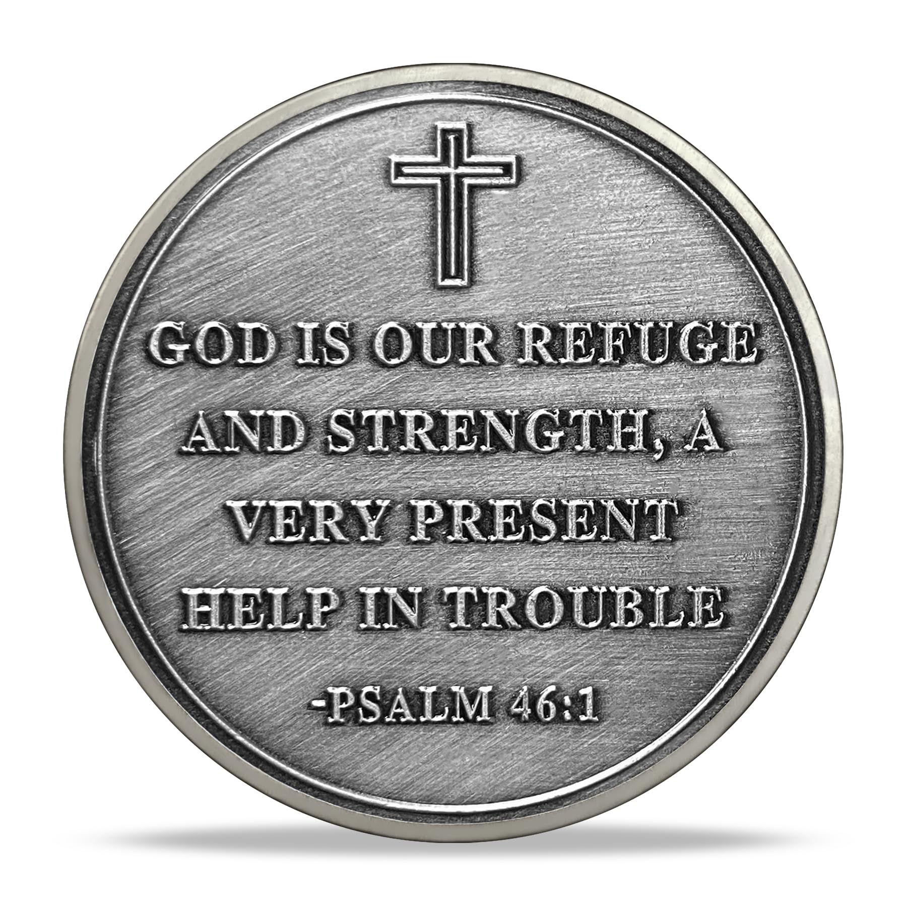 God is Our Fefuge and Strength Challenge Coin Psalm 46:1 mysite