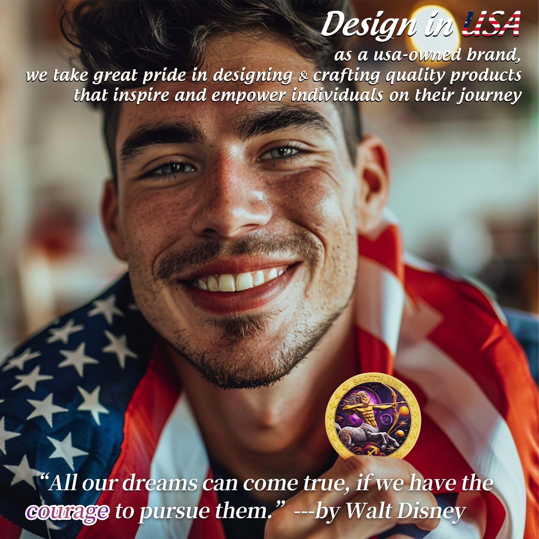 Sagittarius 12 Zodiac Challenge Coin mysite