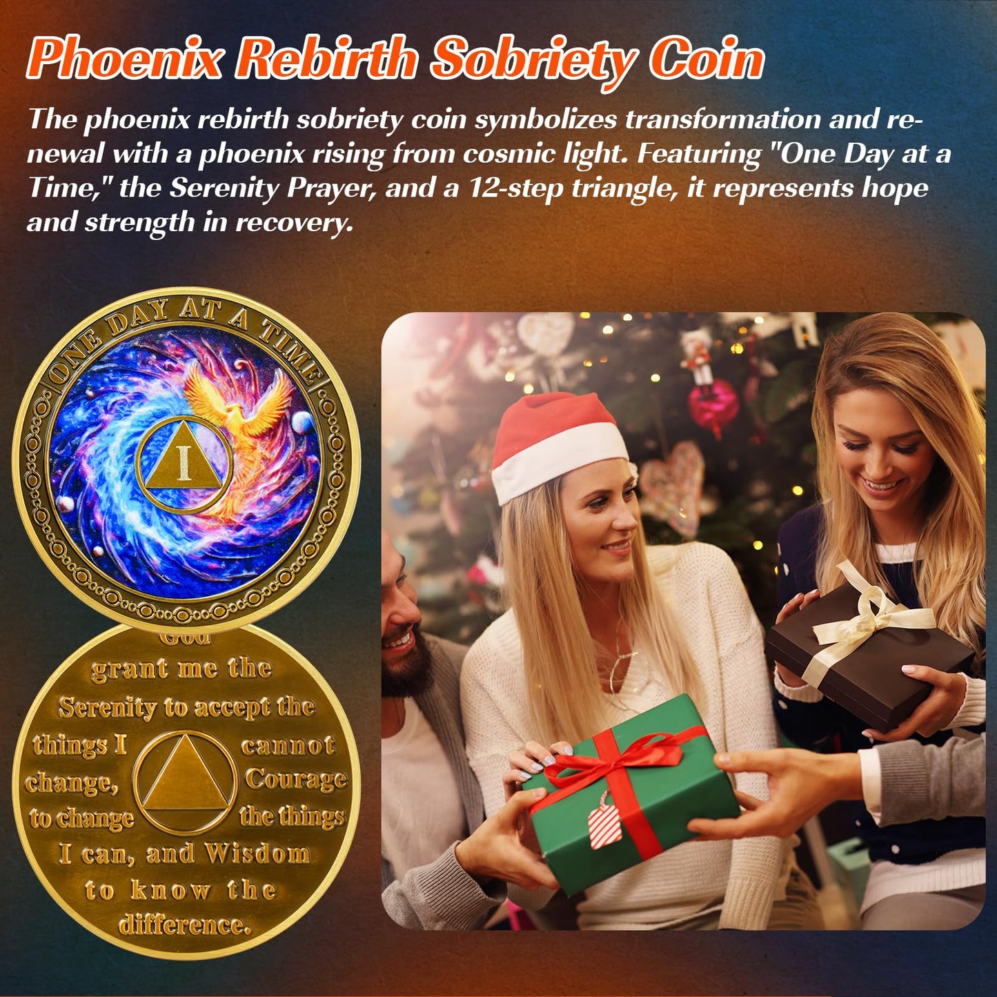 Personalized Phoenix Rebirth Sobriety Coin mysite