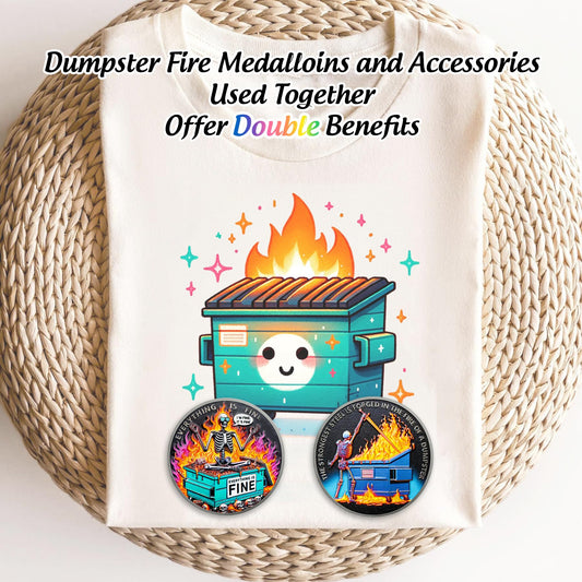 Sunflower Skull Dumpster Fire Challenge Coin mysite