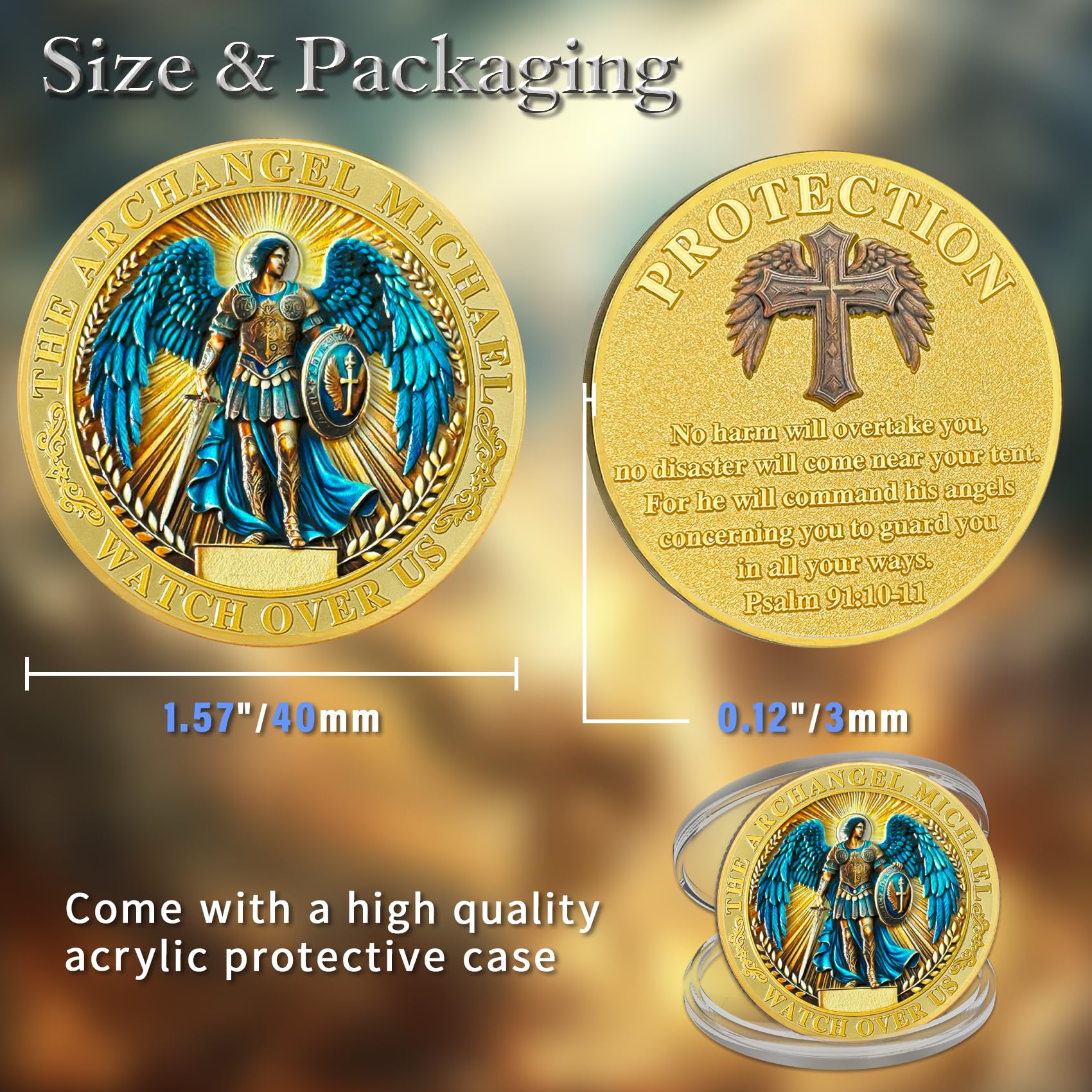 St Michael Coins Saint Michael Police Officers Prayer Coin mysite