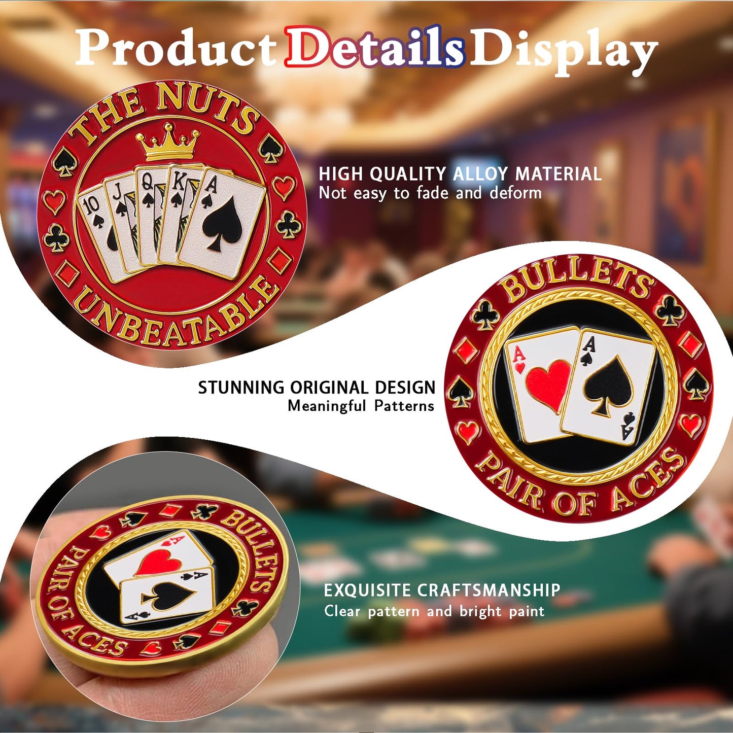 Poker Card Protectors  Good Luck Guard Coin mysite