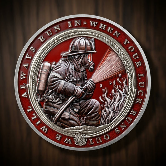 Masked Firefighter Courage & Honor Challenge Coin mysite