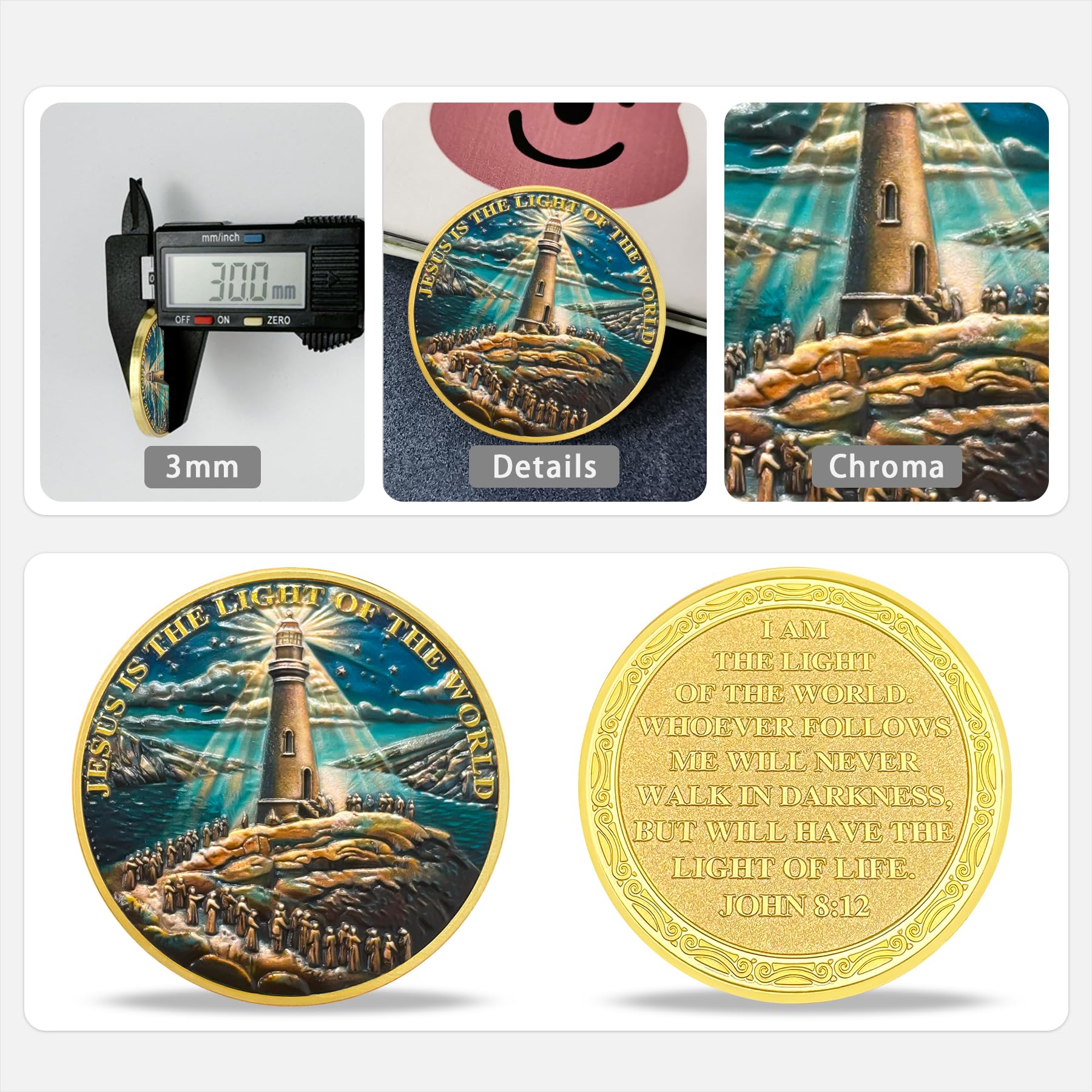 Crowd Lighthouse Religious Coin mysite