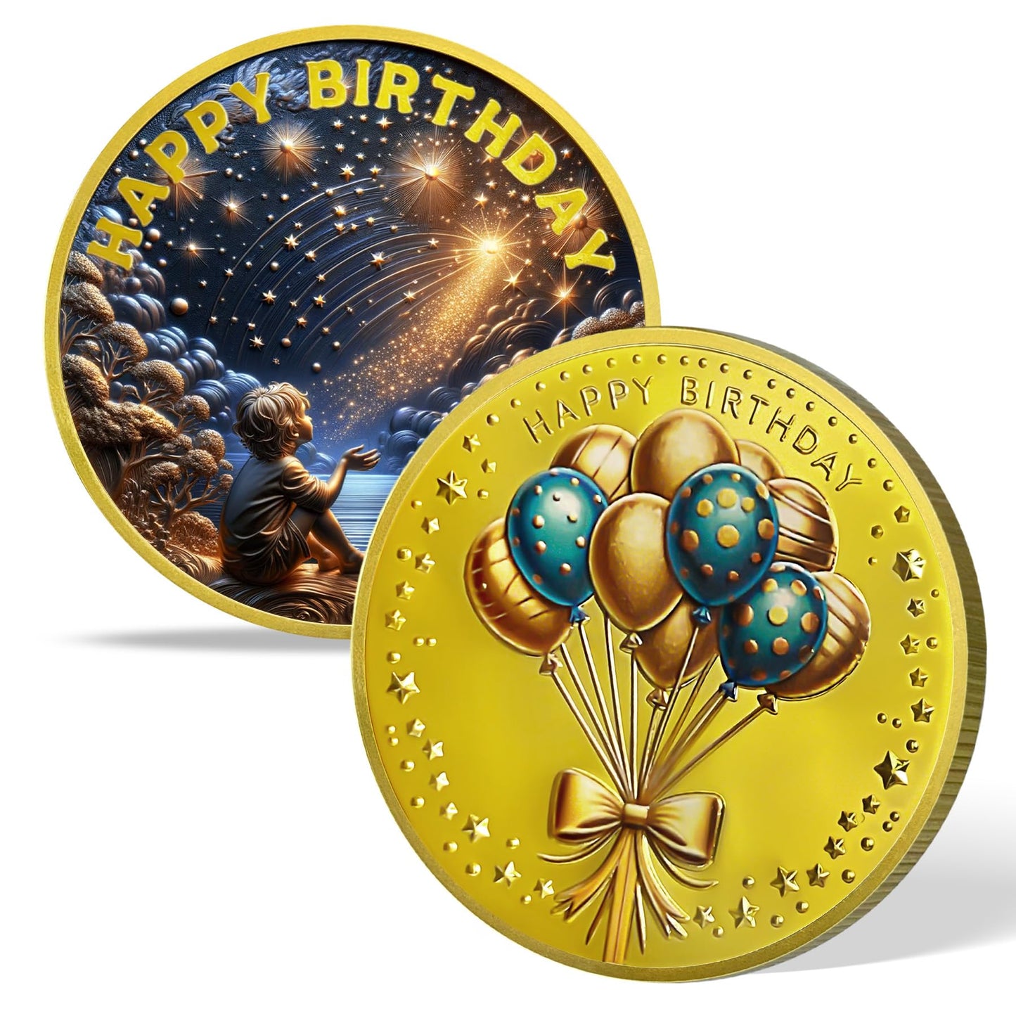 Shooting Star Wish Birthday Coin mysite