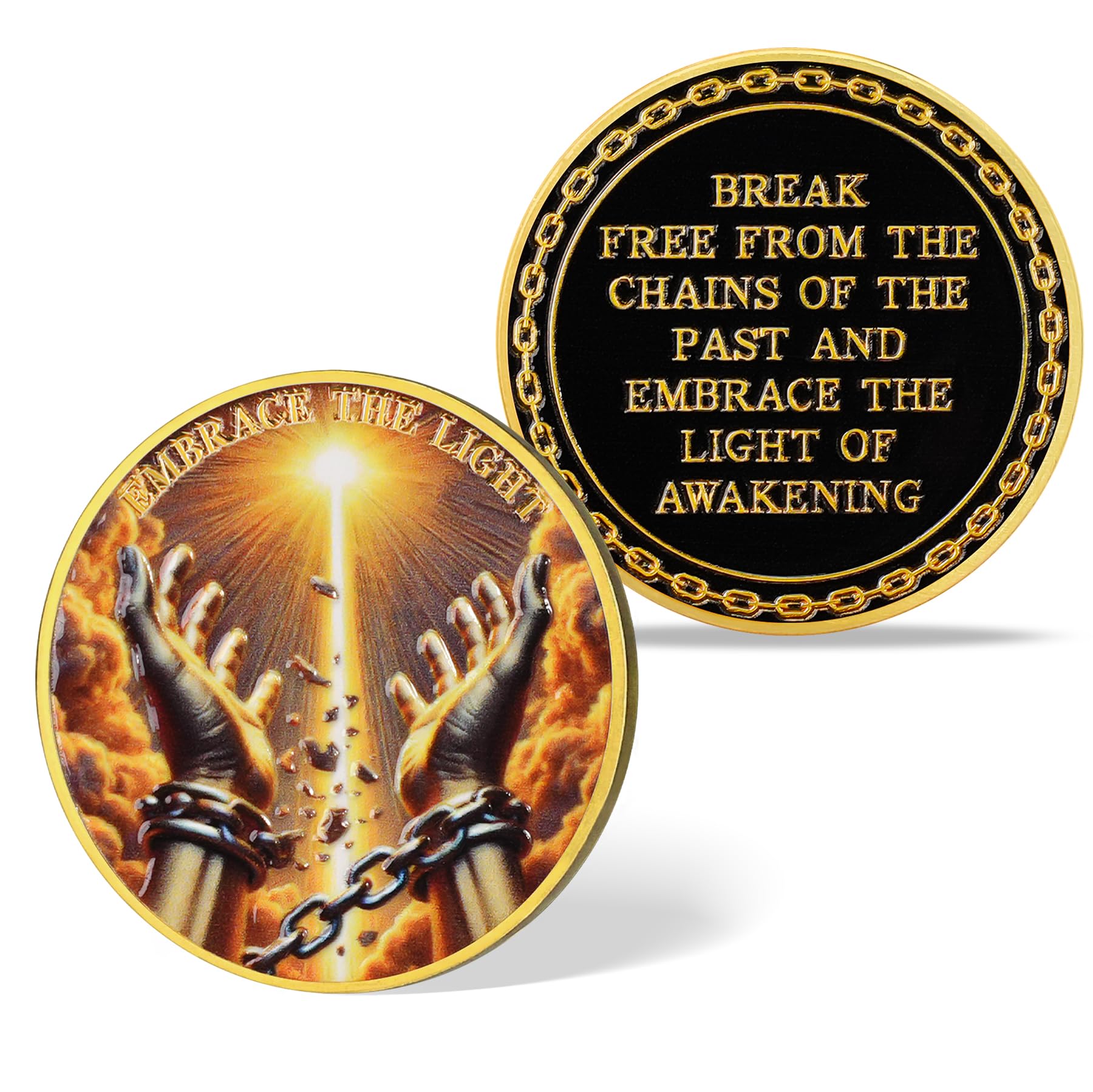 Breaking The Shackles Affirmation Sobriety Coin mysite