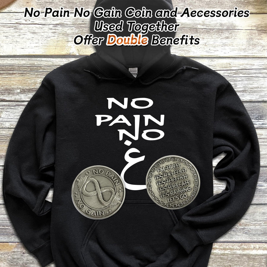 No Pain No Gain Inspirational Motivational Infinity Challenge Coin mysite