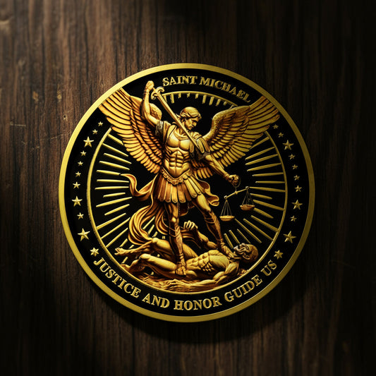 Police Patron Saint of Law Enforcement Archangel Michael Coin mysite