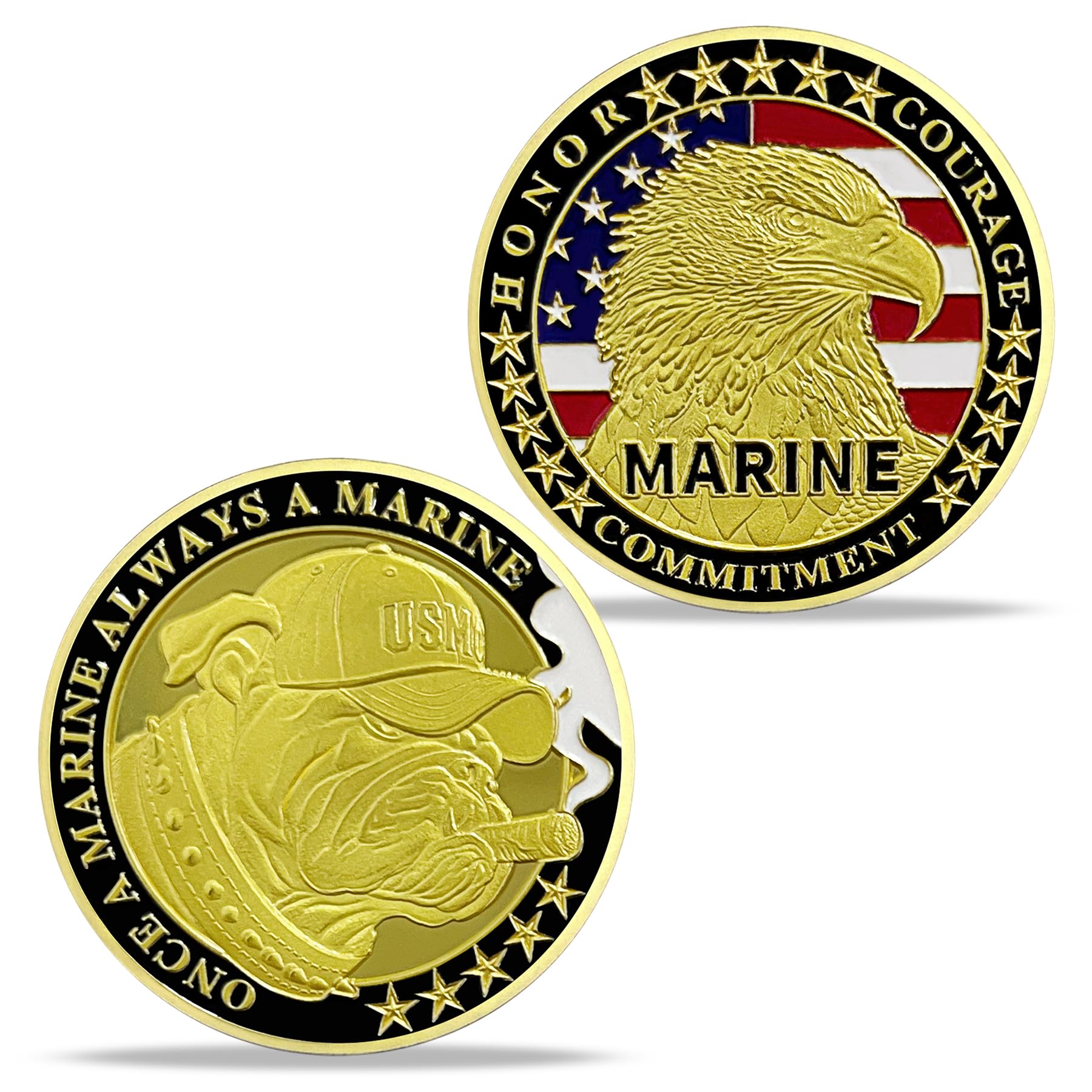 US Marine Devil Dog Challenge Coin Military Coins Gift for Marines mysite