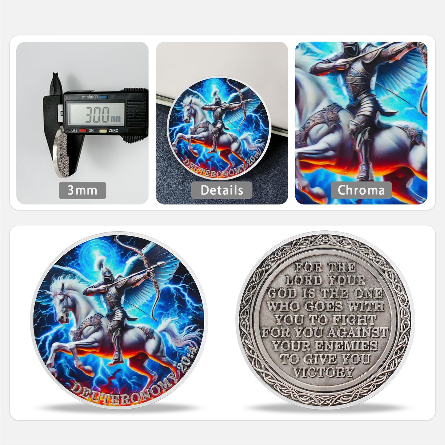 Holy City White Horse Knight Challenge Coin mysite