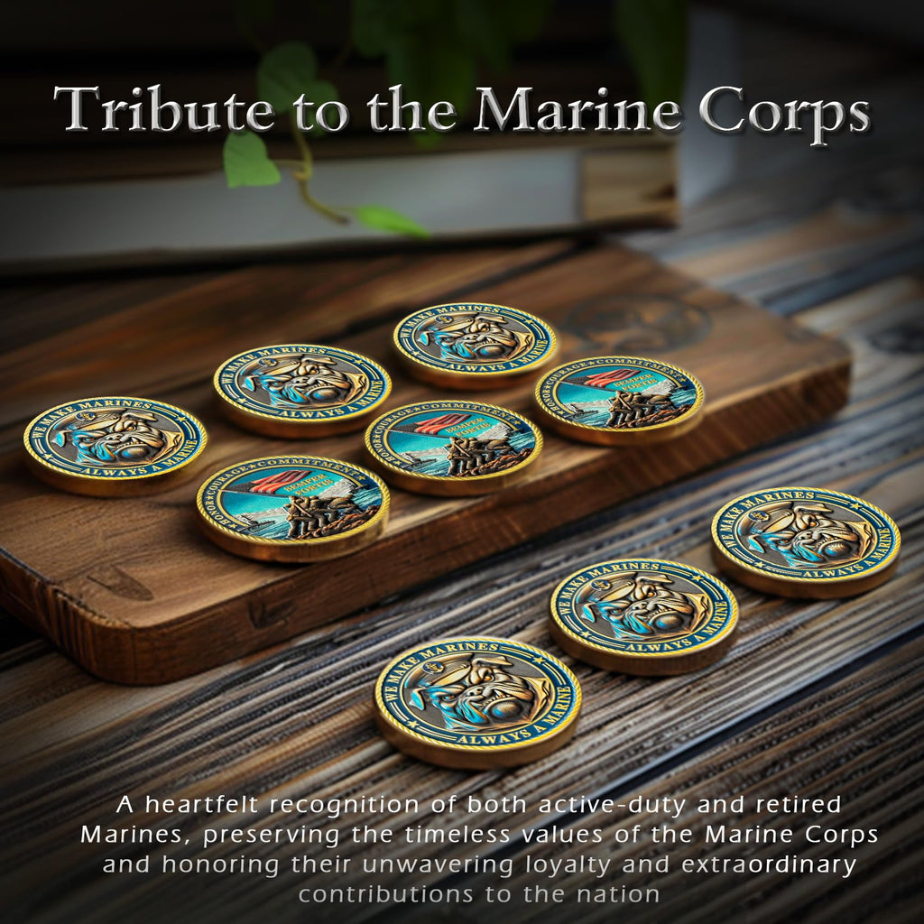 Bulldog Design US Marine Corps Graduation Token USMC Navy Veteran  Challenge Coin mysite