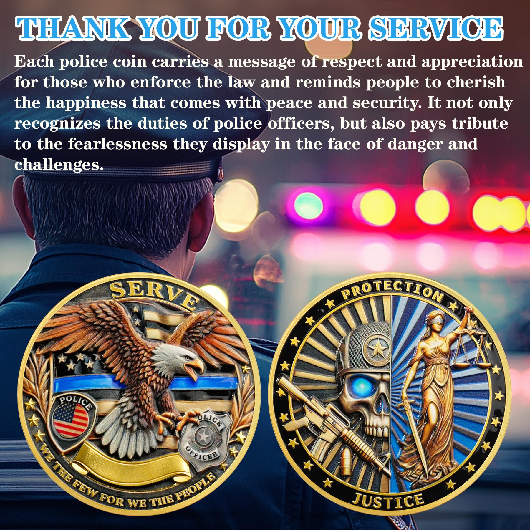 Skeletons and Goddess of Justice Police Challenge Coin mysite
