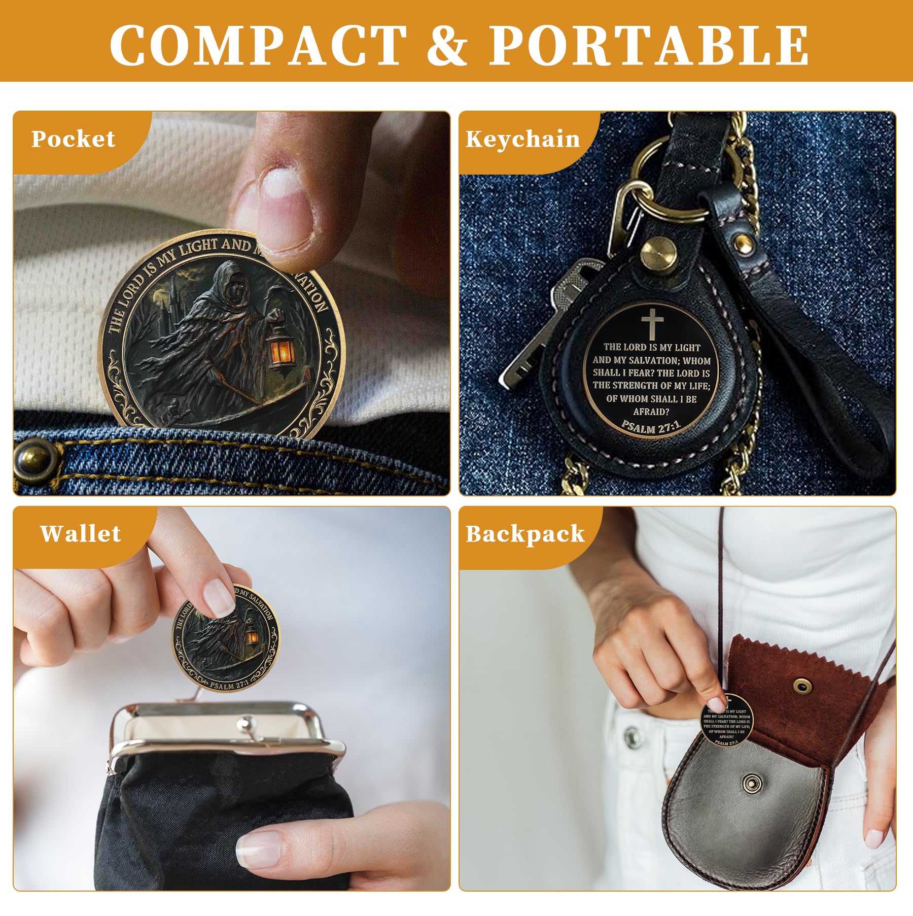 The Lord is My Light Christian Challenge Coin mysite