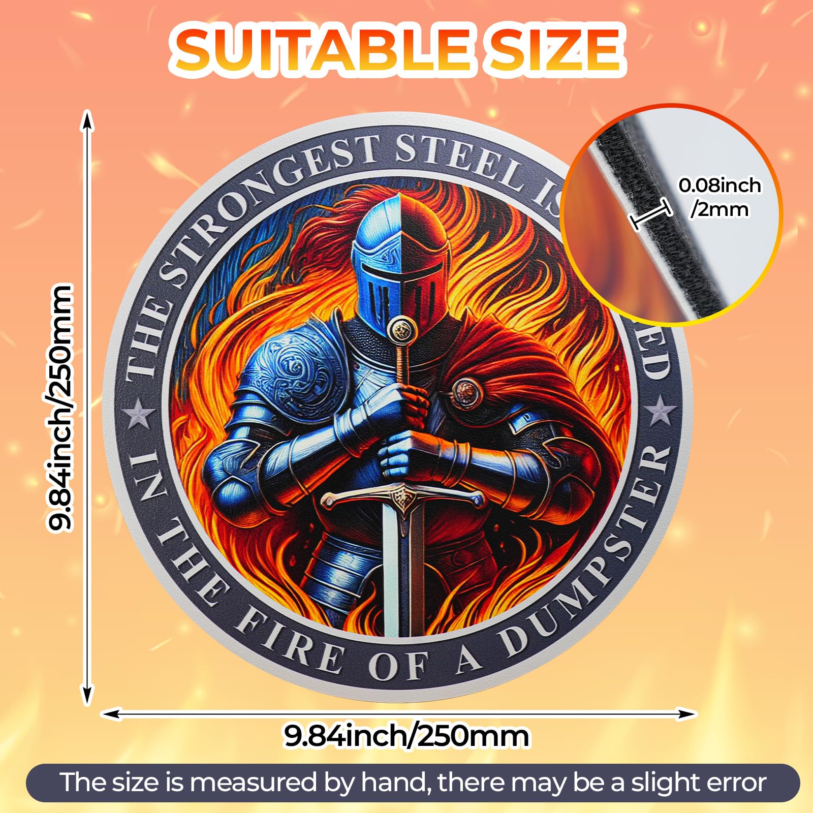 Knight Dumpster Fire Mouse Pad mysite