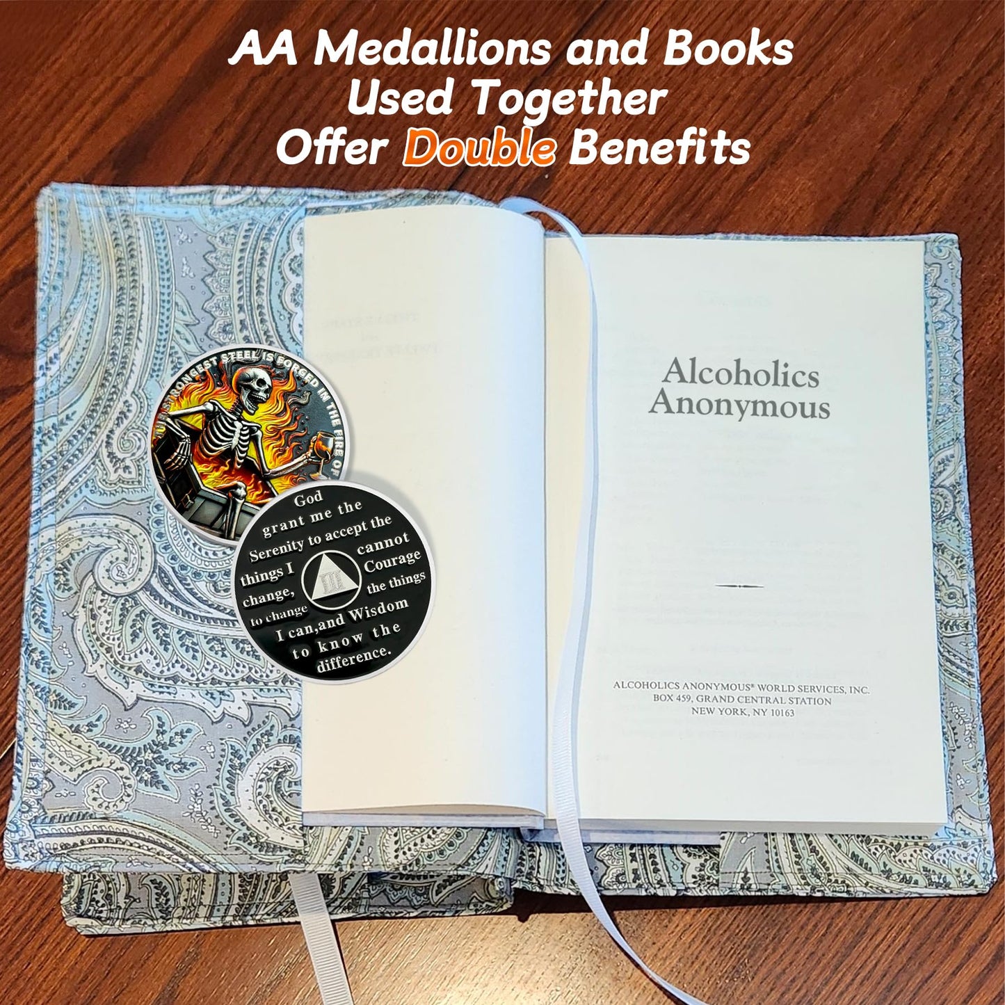 Personalized Dumpster Fire Skull Sobriety Coin mysite