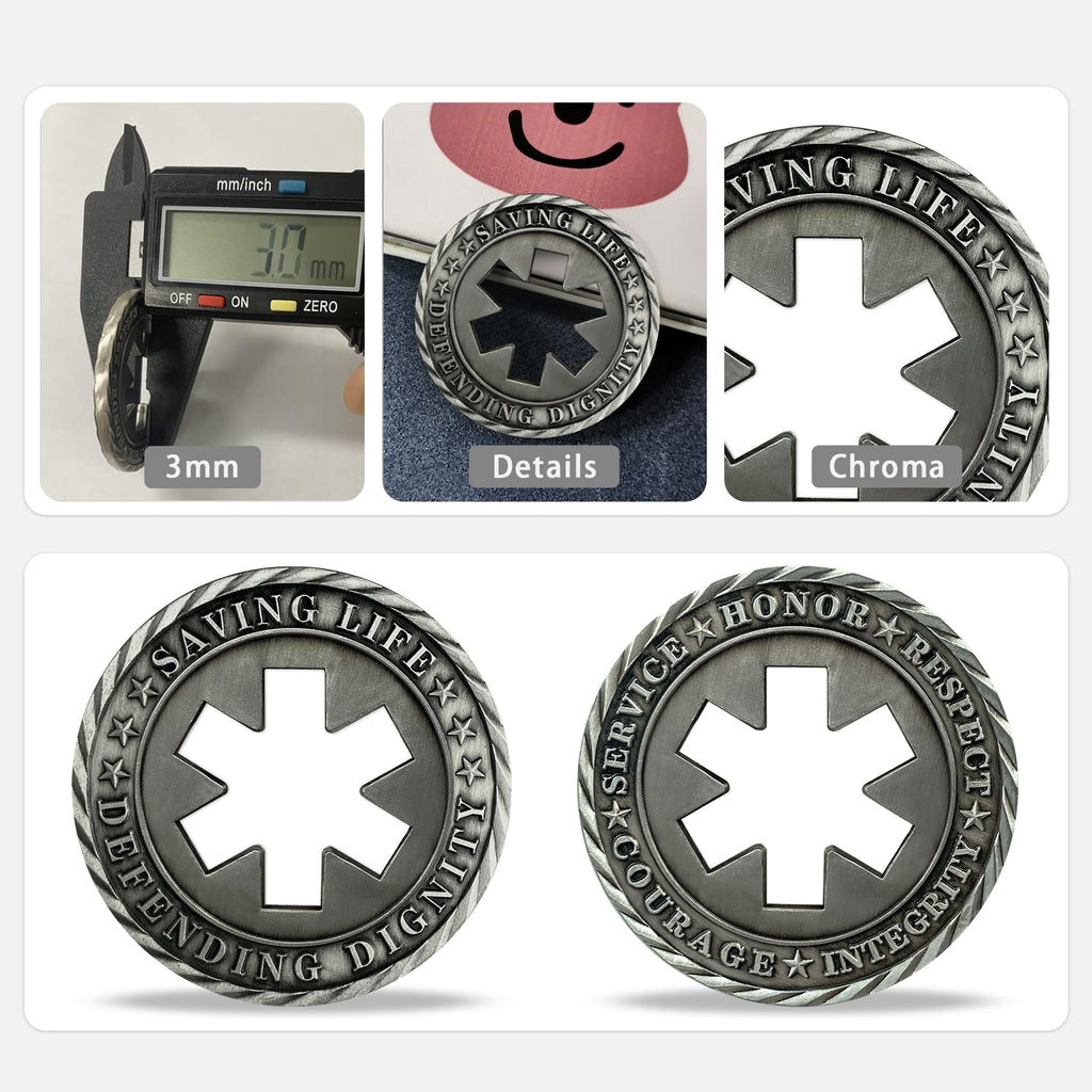 Emergency Medical Services Logo EMS Challenge Coin EMS mysite