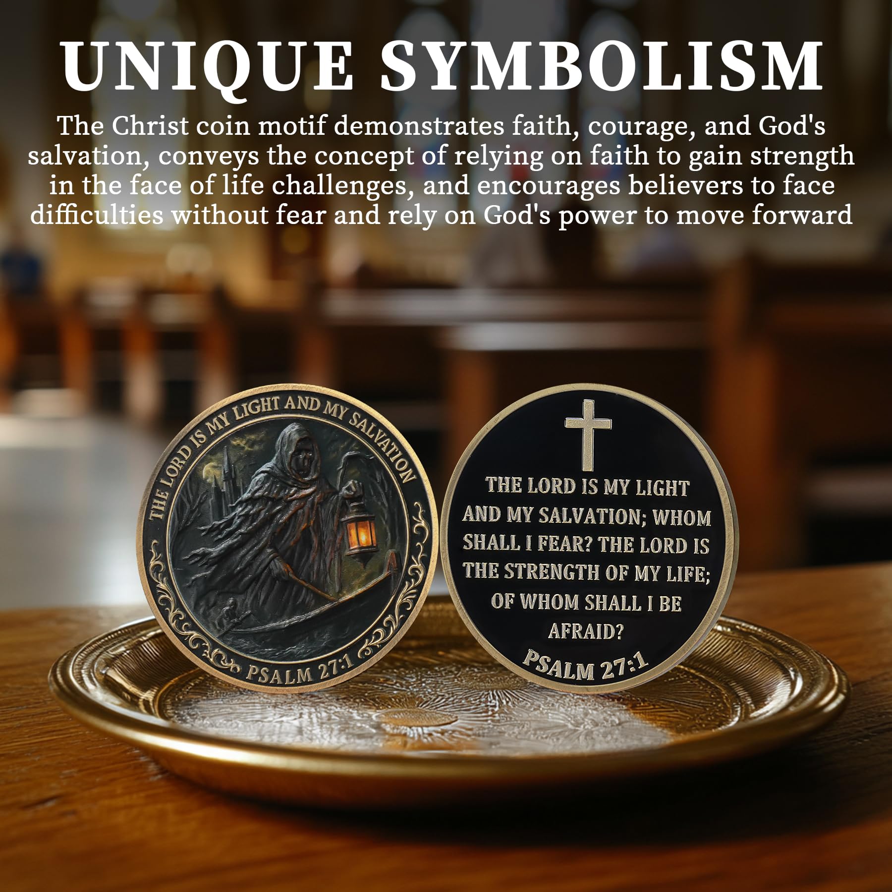 The Lord is My Light Christian Challenge Coin mysite