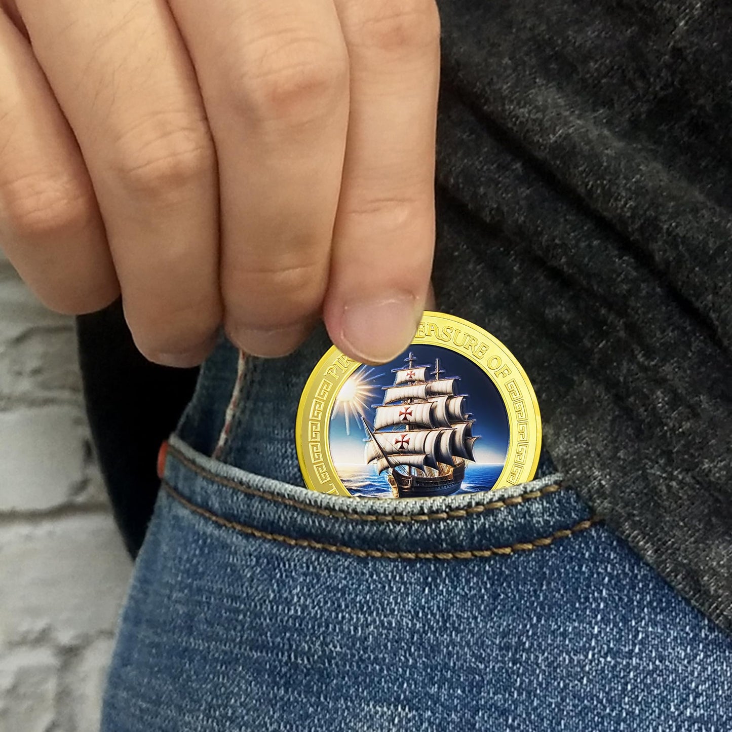 Legendary Treasure Pirates Challenge Coin mysite