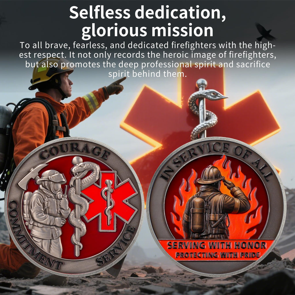 Firefighter Salute Challenge Coin mysite