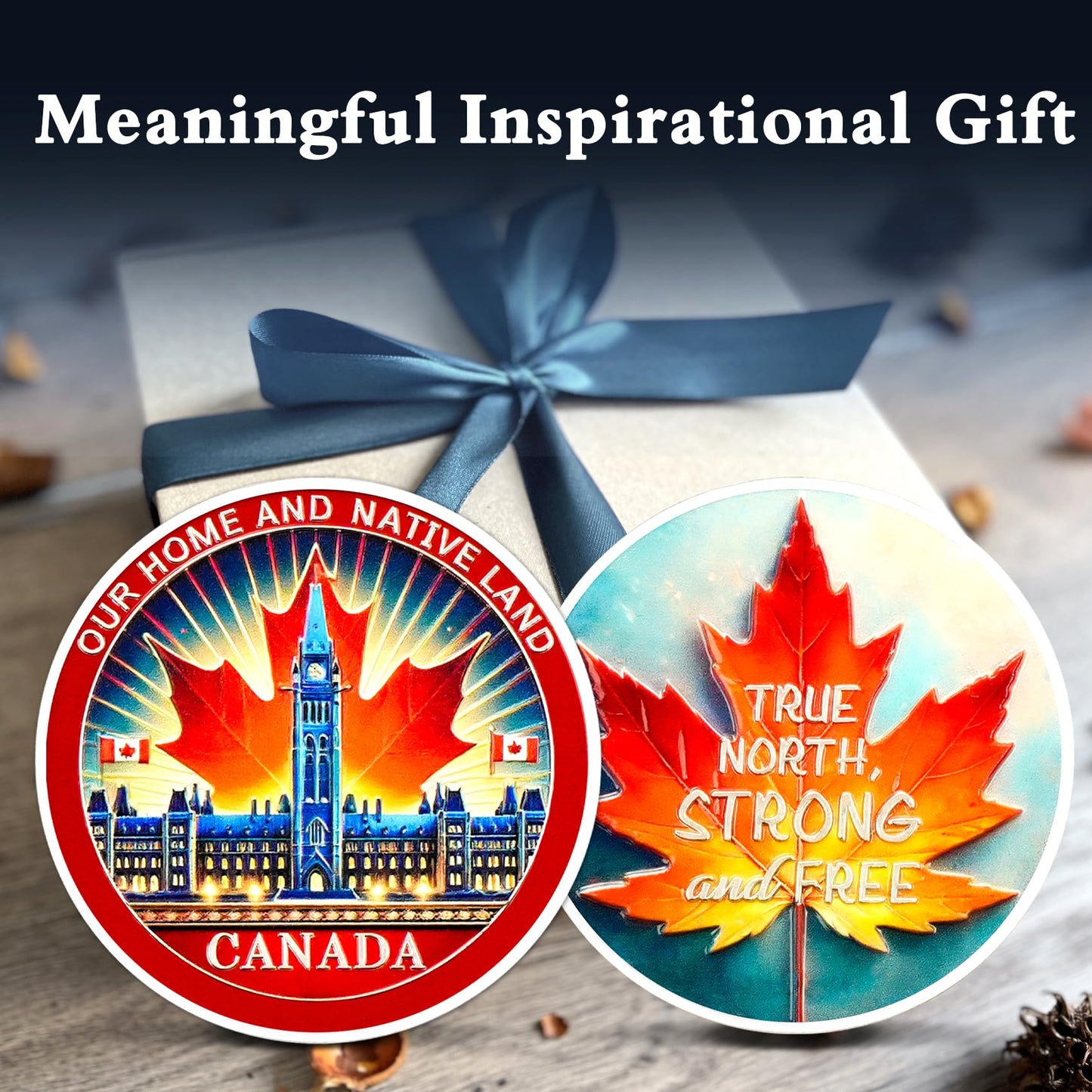 Honoring Canadian Independence Maple Leaf Canada Military Challenge Coin mysite