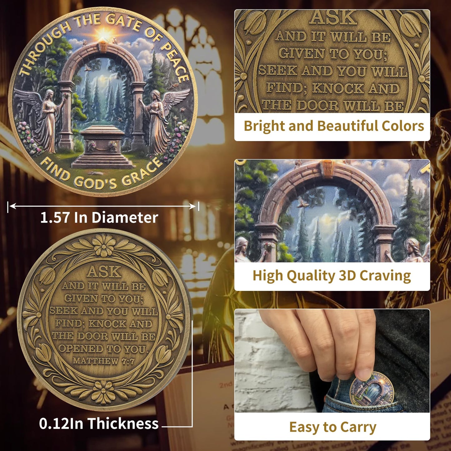 The Gate of Peace Christian Challenge Coin mysite