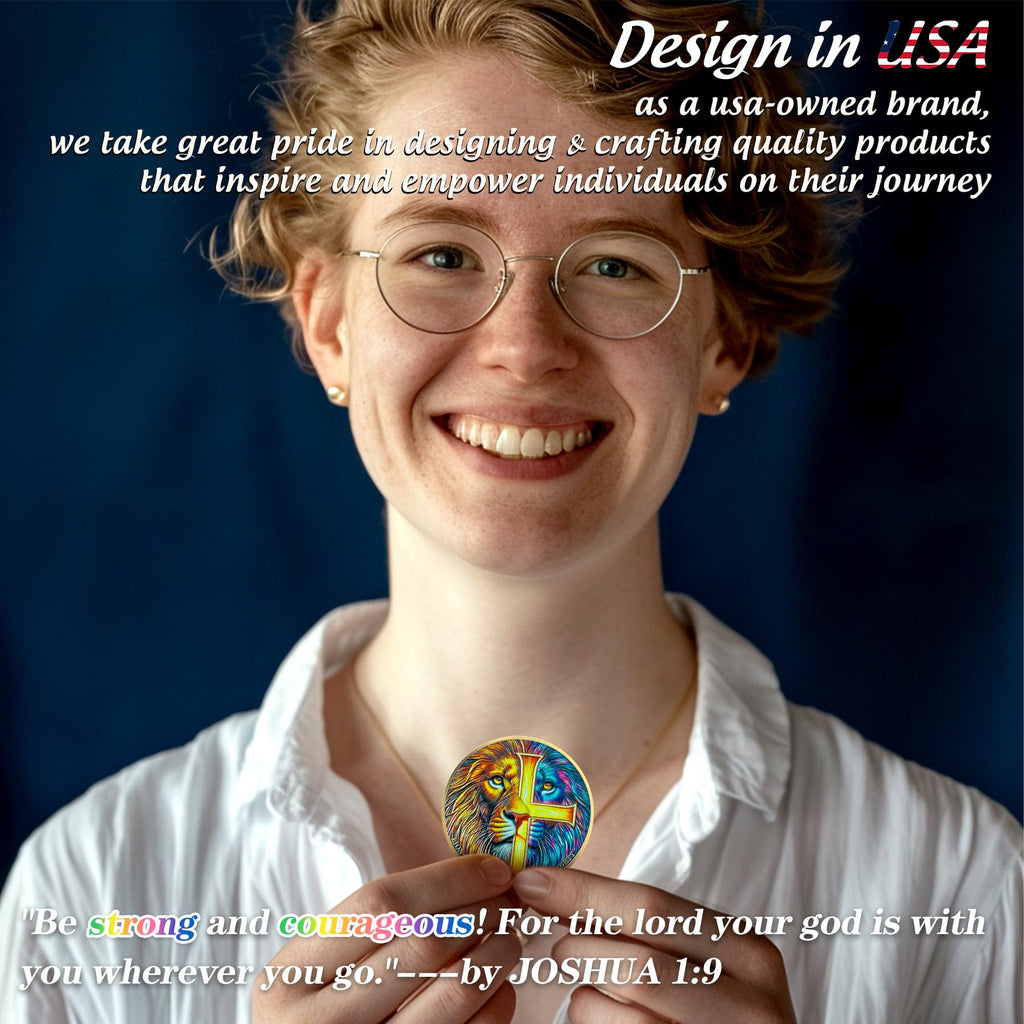 Lion of Judah Rare Joshua 1:9 Religious Jesus Christian Challenge Coin mysite