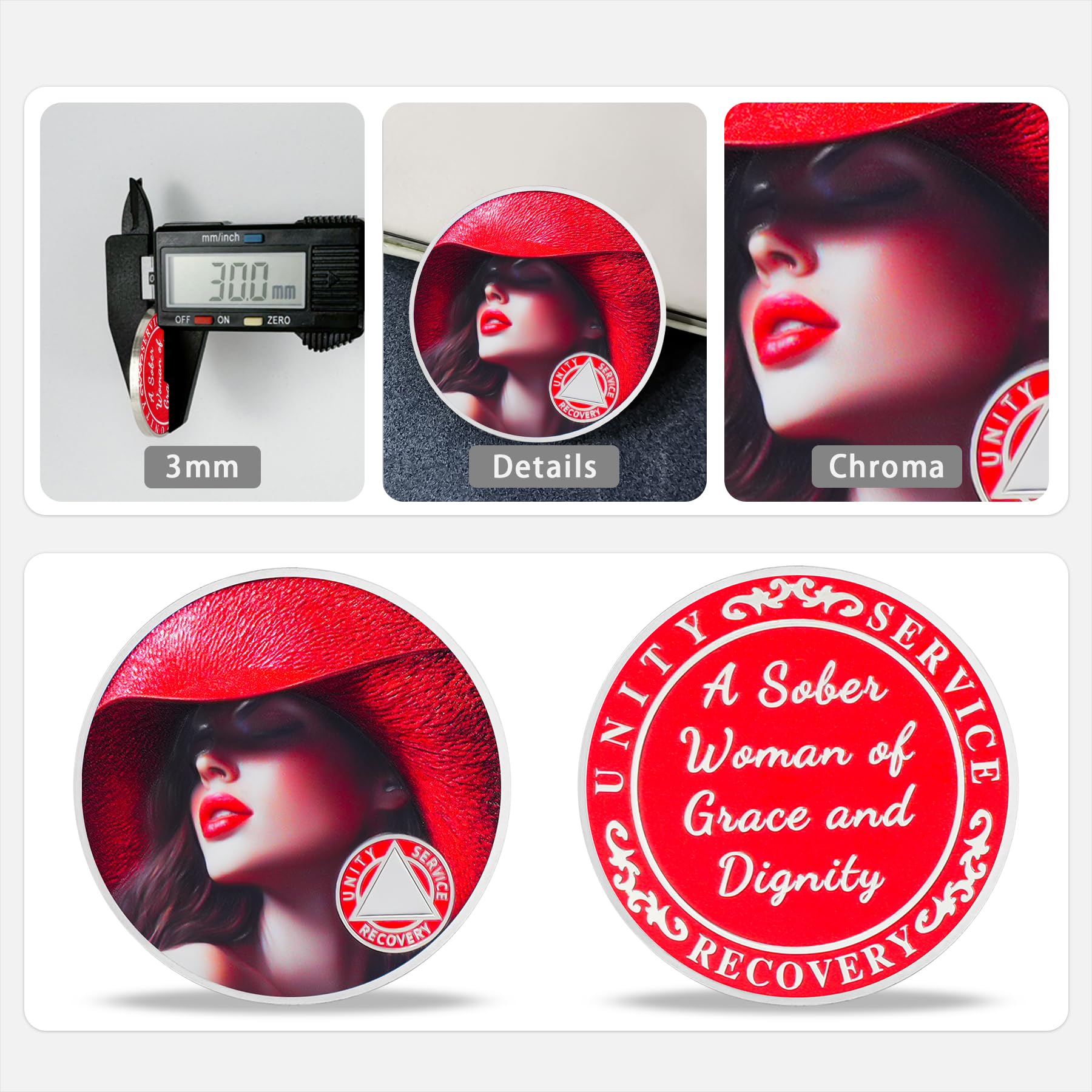 Red Hat Lady of Grace and Dignity Sobriety Coin mysite